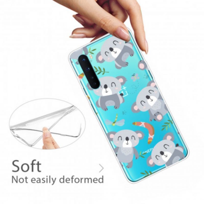 Hoesje voor OnePlus Nord Leuke Grijze Koala's