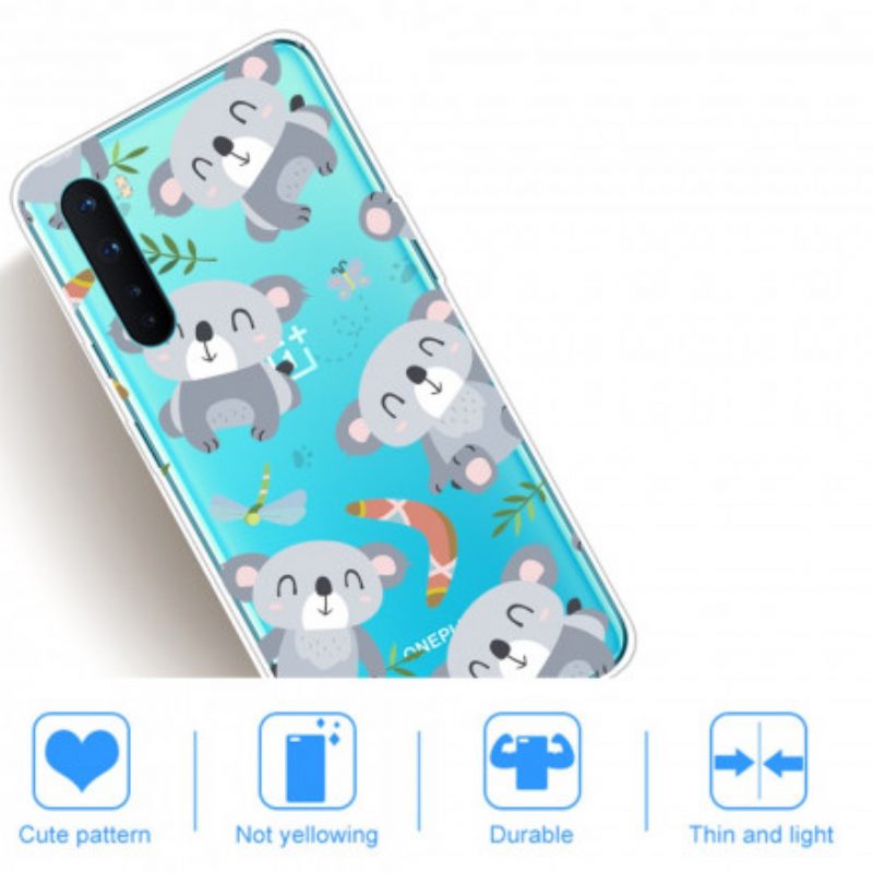 Hoesje voor OnePlus Nord Leuke Grijze Koala's