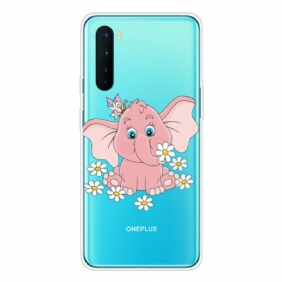 Hoesje voor OnePlus Nord Naadloze Roze Olifant