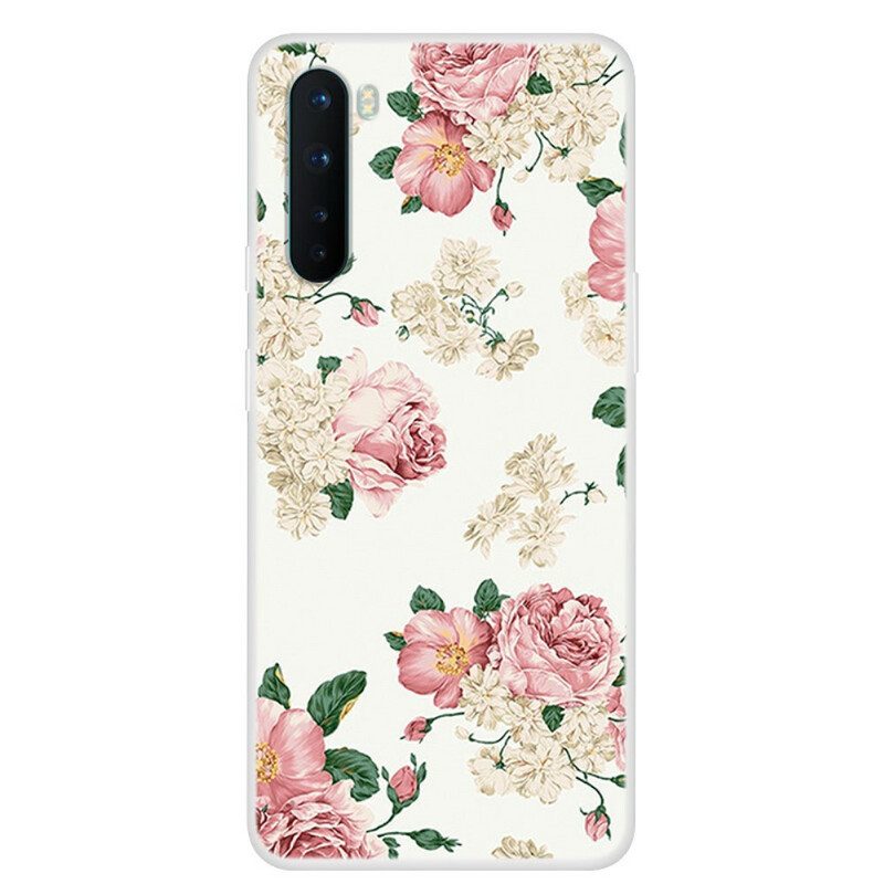 Hoesje voor OnePlus Nord Naadloze Vrijheidsbloemen