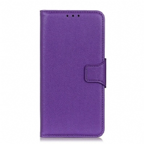 Leren Hoesje voor OnePlus Nord Lychee Lederen Stijl