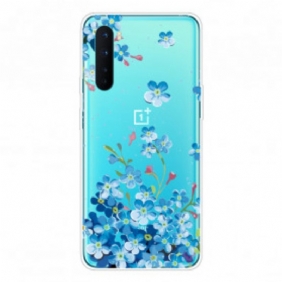 Telefoonhoesje voor OnePlus Nord Blauwe Bloemen