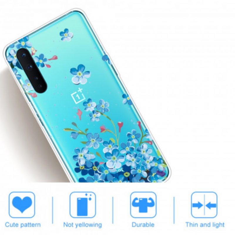 Telefoonhoesje voor OnePlus Nord Blauwe Bloemen