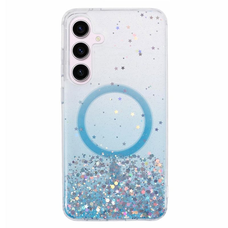 Case Hoesje Samsung Galaxy S24 Plus 5g Telefoonhoesje Magsafe-compatibele Glitters