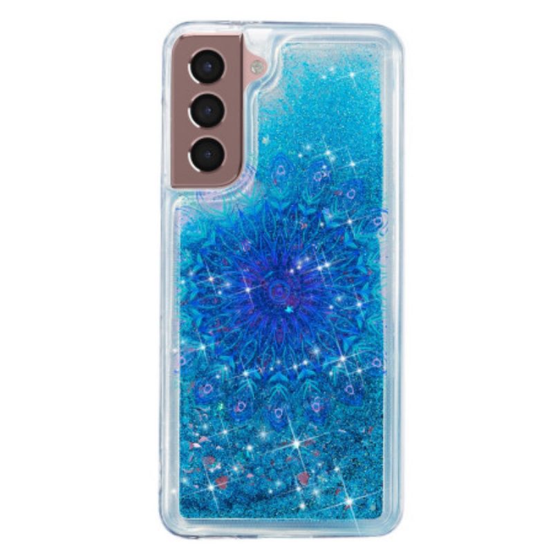 Case Hoesje Samsung Galaxy S24 Plus 5g Telefoonhoesje Vloeibare Glitter En Mandala