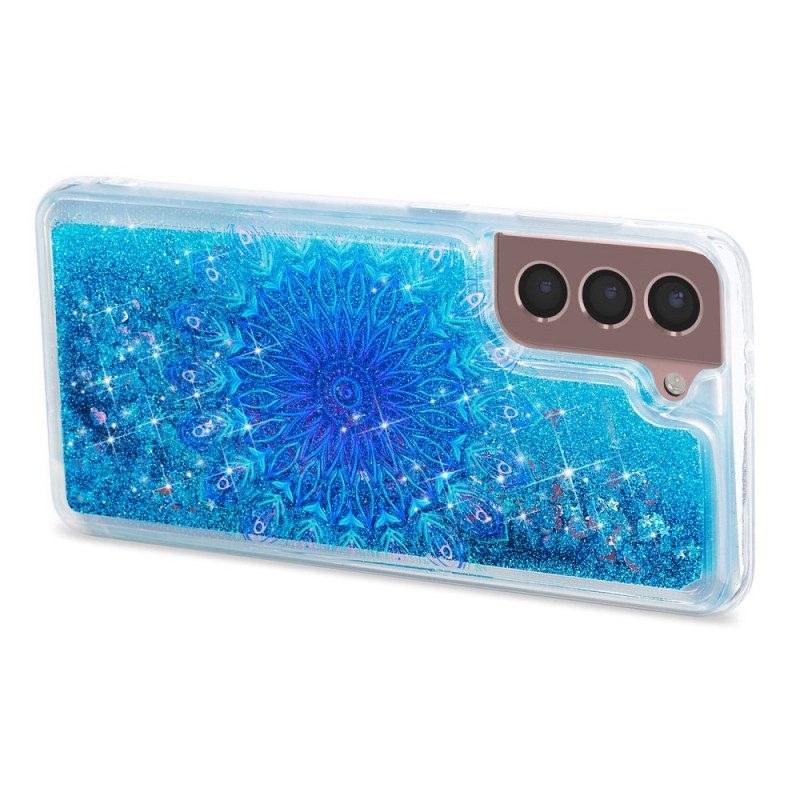 Case Hoesje Samsung Galaxy S24 Plus 5g Telefoonhoesje Vloeibare Glitter En Mandala