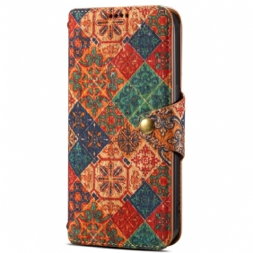 Flip Case Leren Samsung Galaxy S24 Plus 5g Bloemenprint