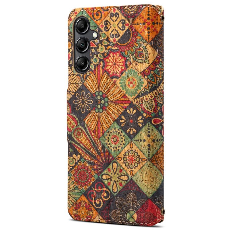 Flip Case Leren Samsung Galaxy S24 Plus 5g Bloemenprint