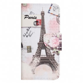 Flip Case Leren Samsung Galaxy S24 Plus 5g Eiffeltoren