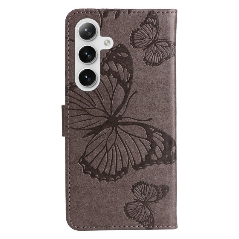 Flip Case Leren Samsung Galaxy S24 Plus 5g Reuzevlinders