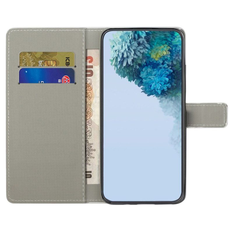 Folio-hoesje Samsung Galaxy S24 Plus 5g Galaxy-patroon