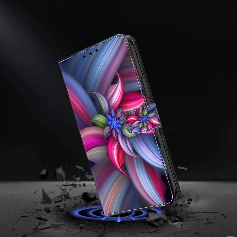 Folio-hoesje Samsung Galaxy S24 Plus 5g Kleurrijke Bloemen