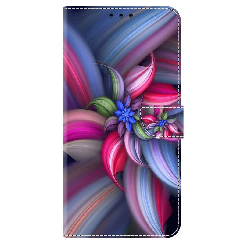 Folio-hoesje Samsung Galaxy S24 Plus 5g Kleurrijke Bloemen