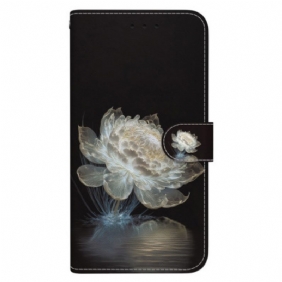 Folio-hoesje Samsung Galaxy S24 Plus 5g Kristallen Pioen Met Riem