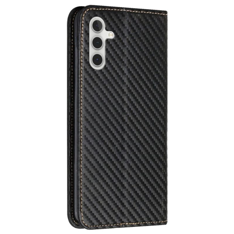 Folio-hoesje Voor Samsung Galaxy S24 Plus 5g Koolstofvezelband