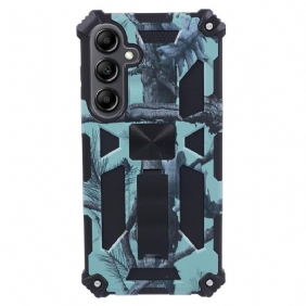 Hoesje Samsung Galaxy S24 Plus 5g Met Ondersteuning En Camouflagepatroon Bescherming Hoesje