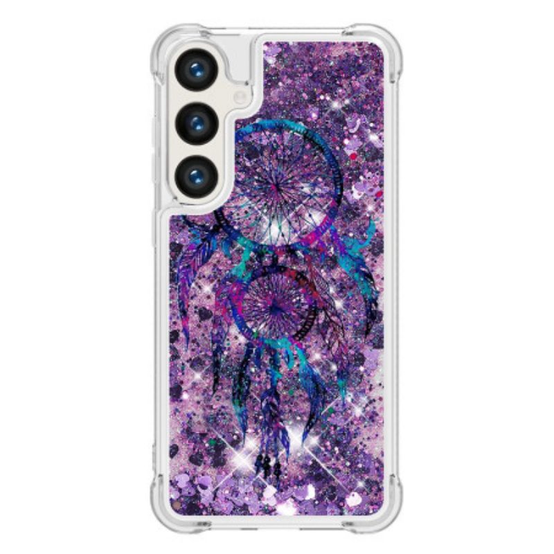 Hoesje Voor Samsung Galaxy S24 Plus 5g Vloeibare Glitter Dromenvanger