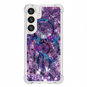 Hoesje Voor Samsung Galaxy S24 Plus 5g Vloeibare Glitter Dromenvanger