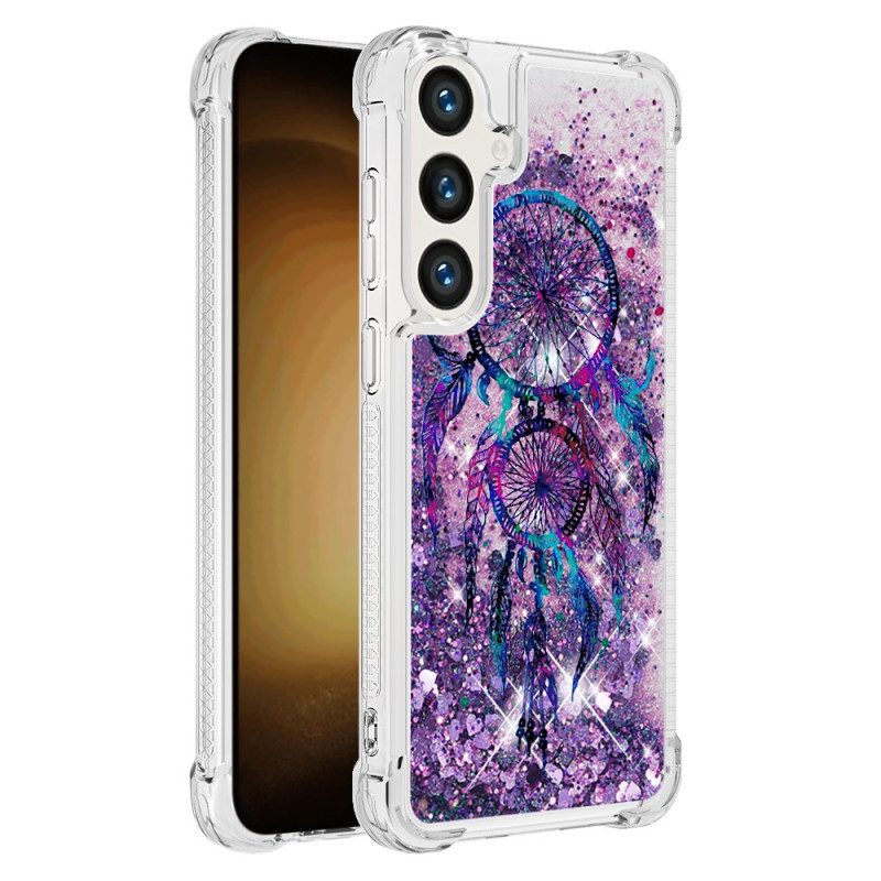 Hoesje Voor Samsung Galaxy S24 Plus 5g Vloeibare Glitter Dromenvanger