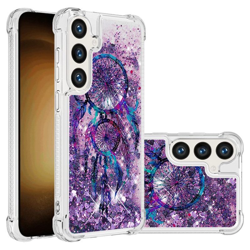 Hoesje Voor Samsung Galaxy S24 Plus 5g Vloeibare Glitter Dromenvanger