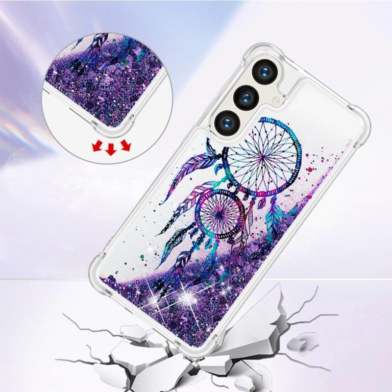 Hoesje Voor Samsung Galaxy S24 Plus 5g Vloeibare Glitter Dromenvanger