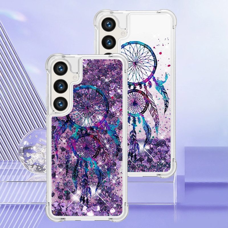 Hoesje Voor Samsung Galaxy S24 Plus 5g Vloeibare Glitter Dromenvanger