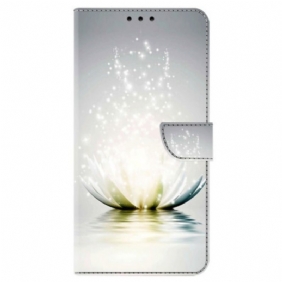 Leren Hoesje Samsung Galaxy S24 Plus 5g Lotus Bescherming Hoesje