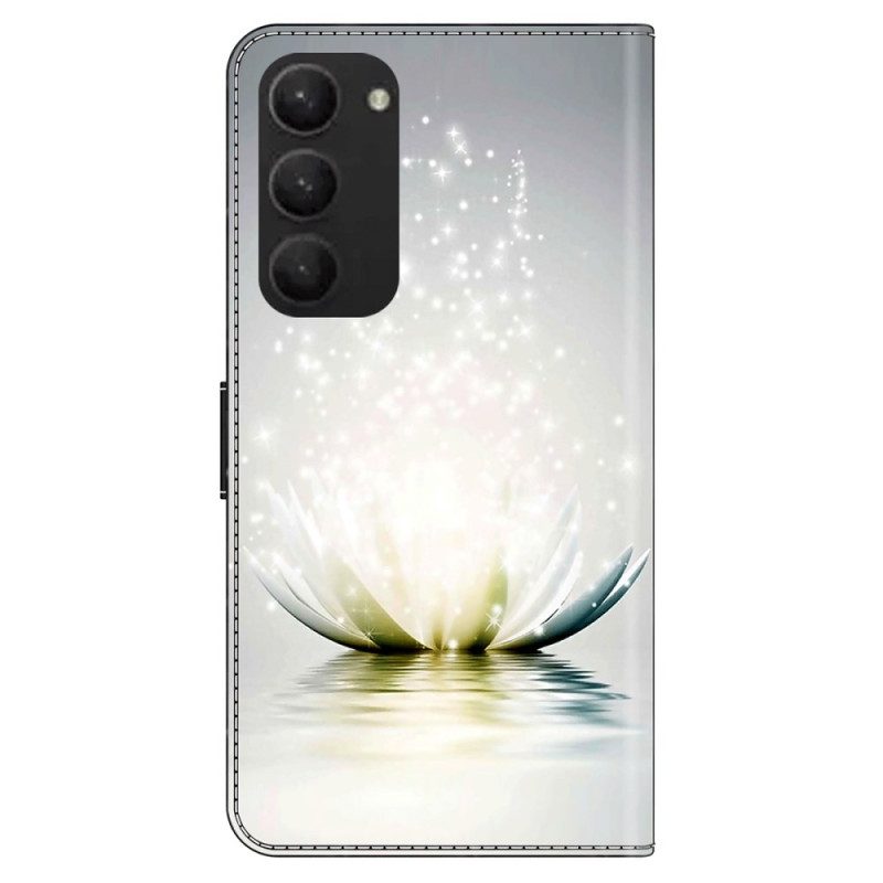 Leren Hoesje Samsung Galaxy S24 Plus 5g Lotus Bescherming Hoesje