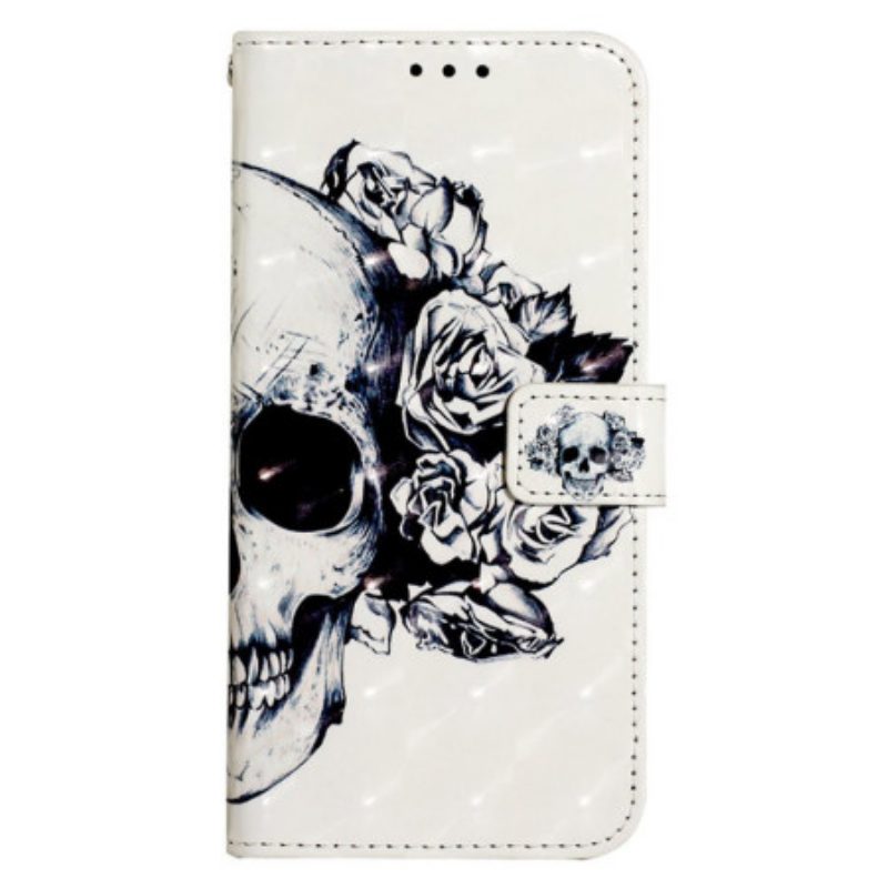 Leren Hoesje Voor Samsung Galaxy S24 Plus 5g Schedel