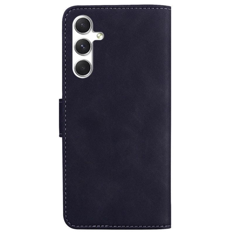 Leren Hoesje Voor Samsung Galaxy S24 Plus 5g Vlinderprint