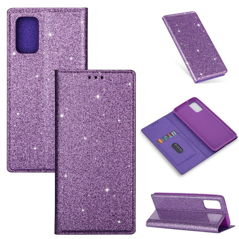 Bescherming Hoesje voor Samsung Galaxy S20 Folio-hoesje Paillettenstijl