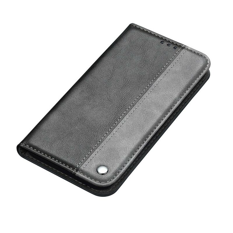 Bescherming Hoesje voor Samsung Galaxy S20 Folio-hoesje Tweekleurig Leereffect