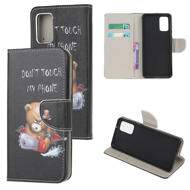 Folio-hoesje voor Samsung Galaxy S20 Gevaarlijke Beer