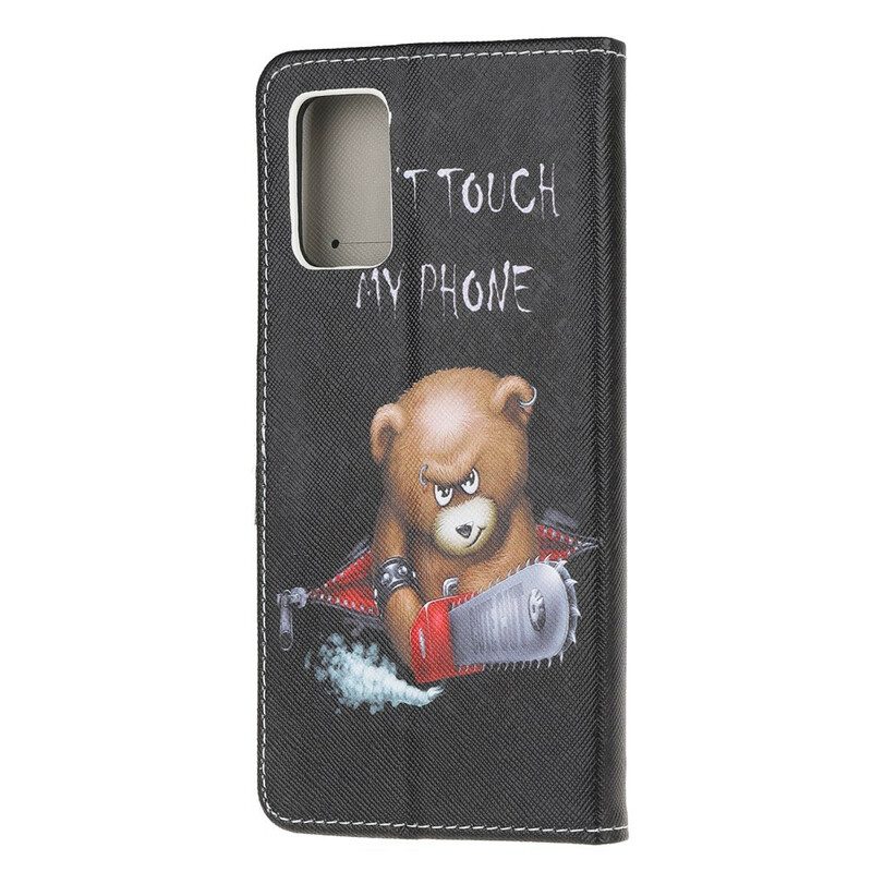 Folio-hoesje voor Samsung Galaxy S20 Gevaarlijke Beer