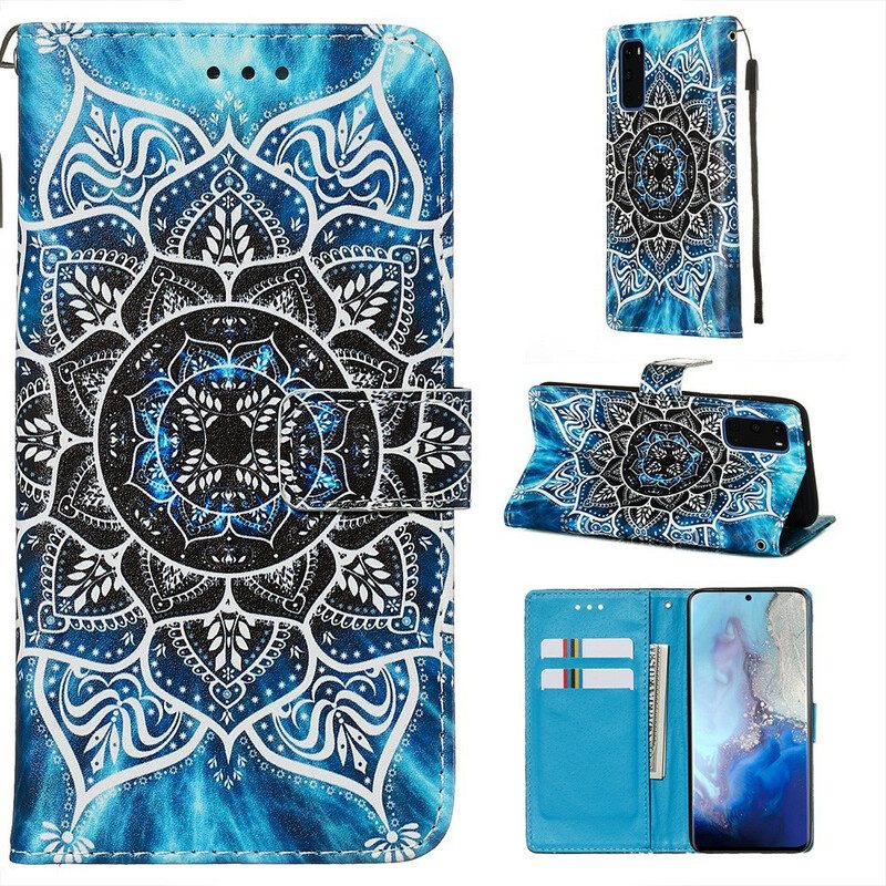 Folio-hoesje voor Samsung Galaxy S20 Mandala In De Lucht