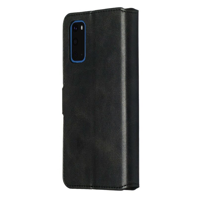 Folio-hoesje voor Samsung Galaxy S20 Mat Leereffect