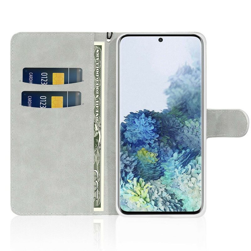 Folio-hoesje voor Samsung Galaxy S20 Pailletten S-ontwerp