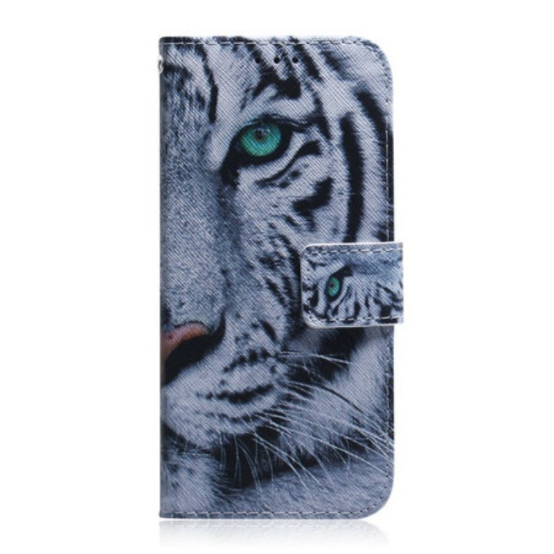 Folio-hoesje voor Samsung Galaxy S20 Tijger Gezicht