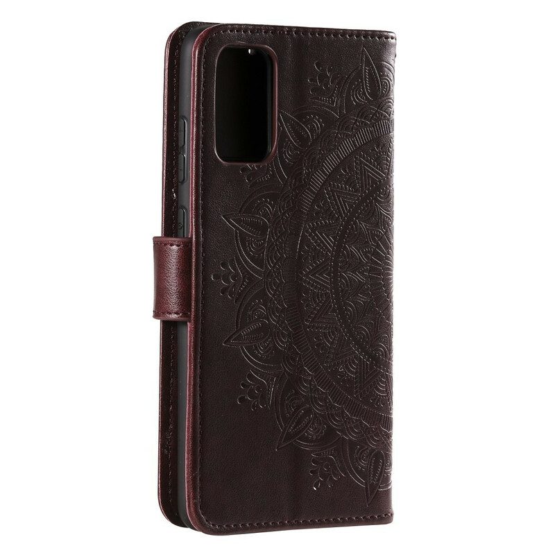 Folio-hoesje voor Samsung Galaxy S20 Zon Mandala