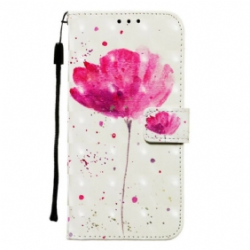 Hoesje Folio-hoesje voor Samsung Galaxy S20 Aquarel Papaver