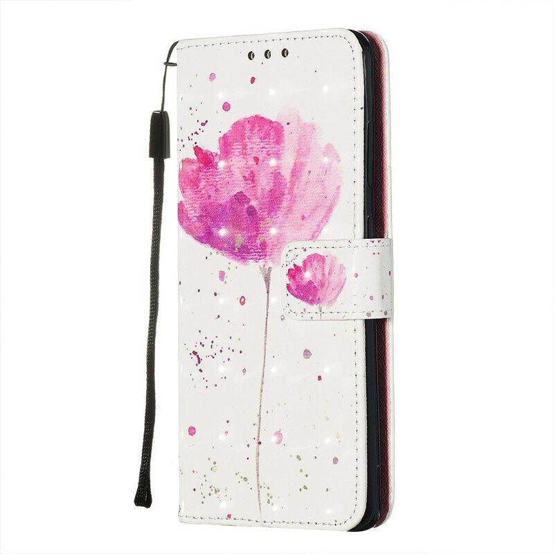 Hoesje Folio-hoesje voor Samsung Galaxy S20 Aquarel Papaver