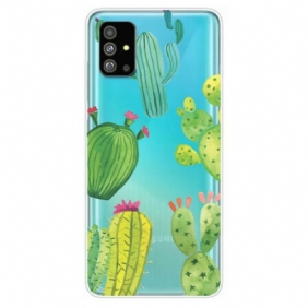 Hoesje voor Samsung Galaxy S20 Aquarel Cactussen