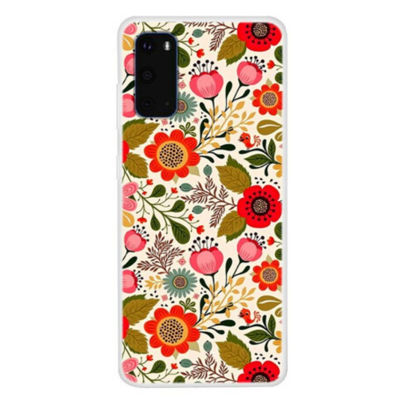 Hoesje voor Samsung Galaxy S20 Bloemen Tapijt