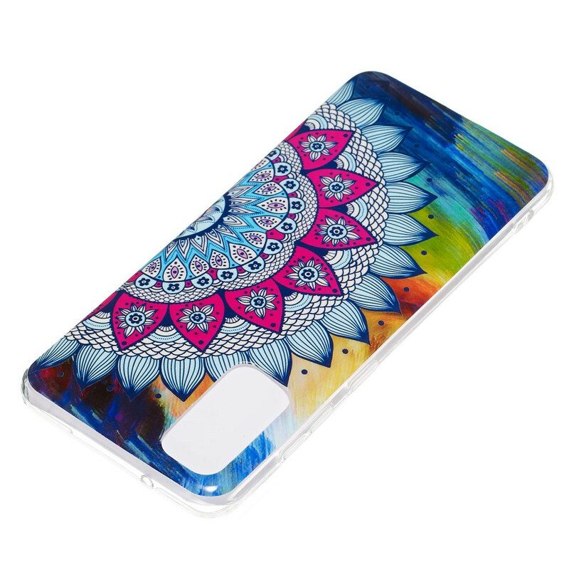 Hoesje voor Samsung Galaxy S20 Fluorescerende Kleurrijke Mandala