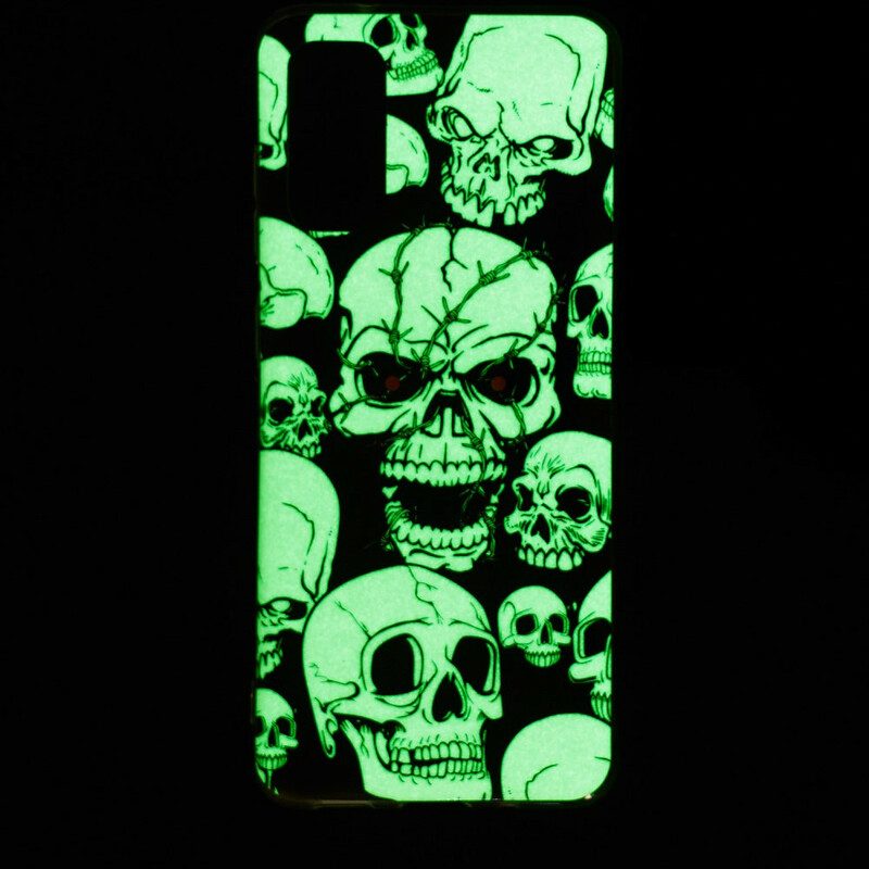 Hoesje voor Samsung Galaxy S20 Let Op Fluorescerende Schedels