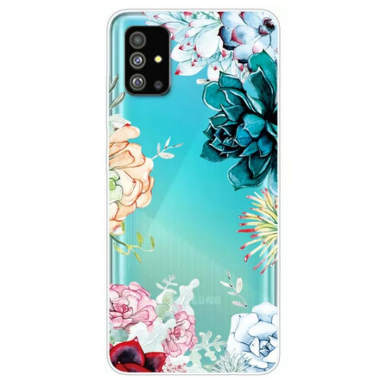 Hoesje voor Samsung Galaxy S20 Naadloze Aquarel Bloemen