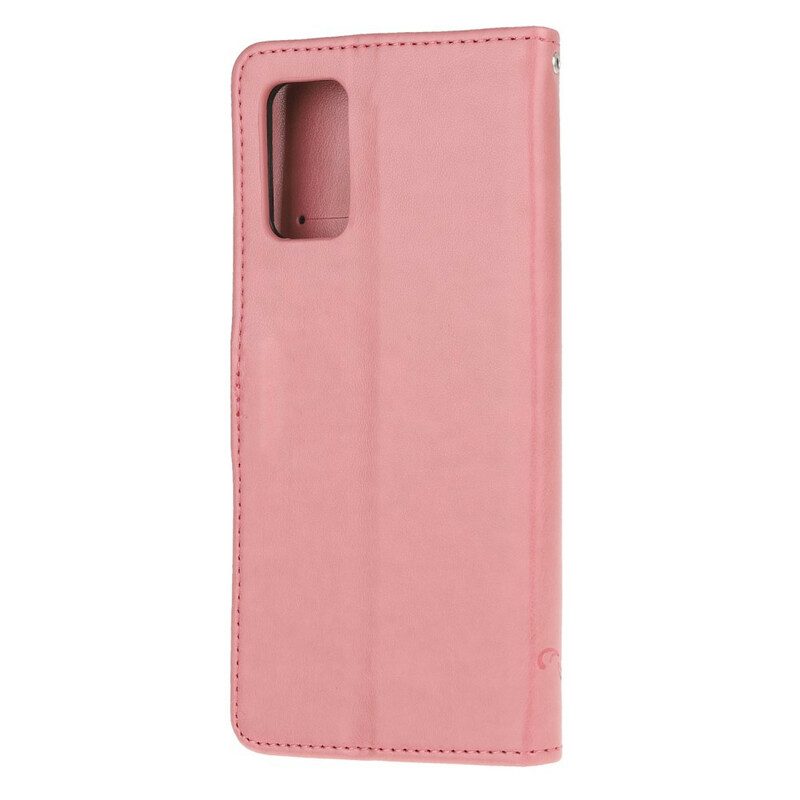 Leren Hoesje voor Samsung Galaxy S20 Betoverde Vlinders