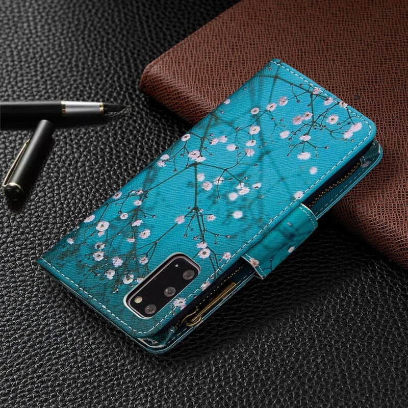 Leren Hoesje voor Samsung Galaxy S20 Boomzak Met Rits