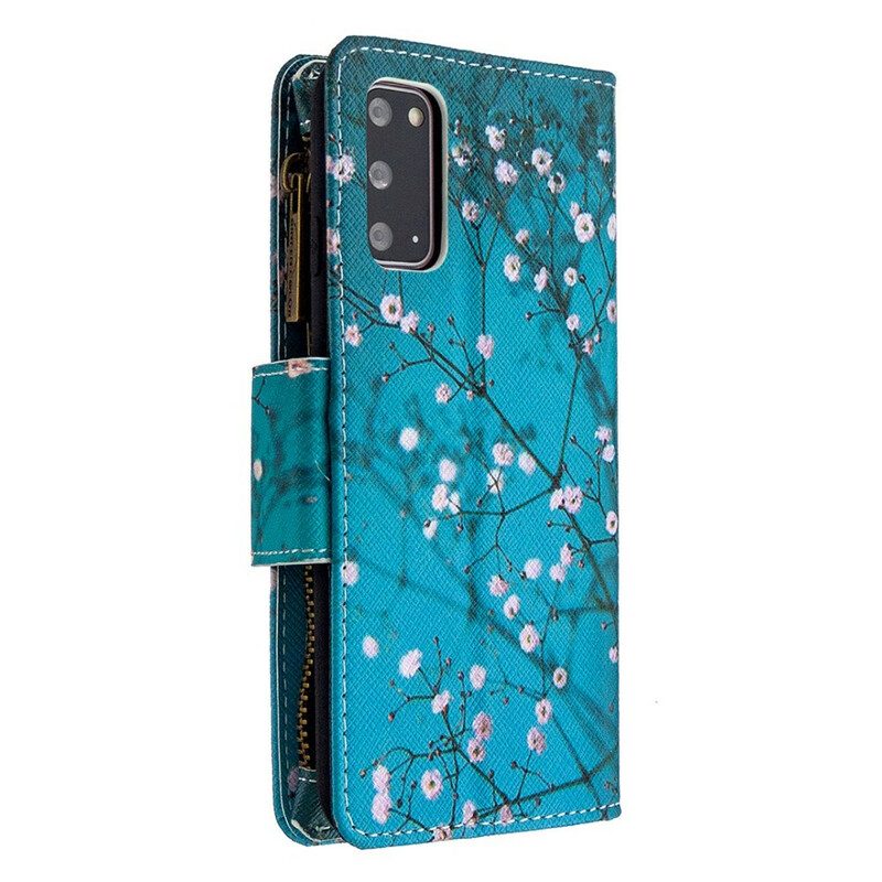 Leren Hoesje voor Samsung Galaxy S20 Boomzak Met Rits