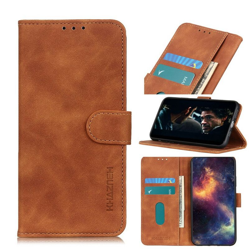 Leren Hoesje voor Samsung Galaxy S20 Khazneh Vintage Leereffect